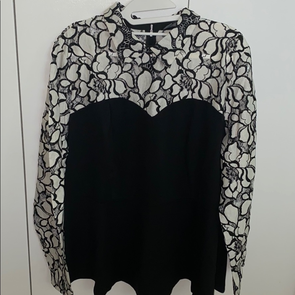 Sexy waist flattering lace top